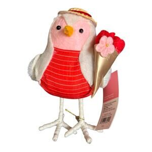 Target Valentine's Day Tiered Tray Bird With Hat Decor
